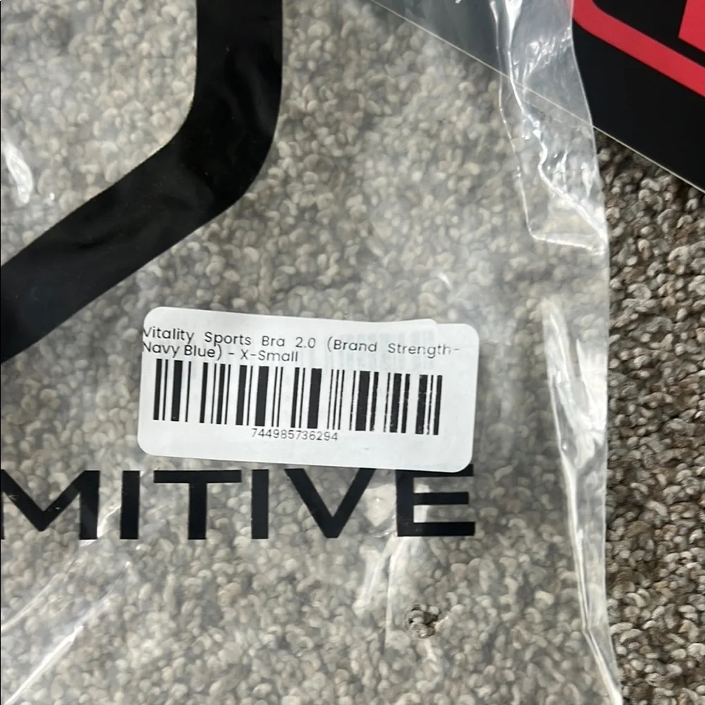 Born Primitive Vitality 2.0 Blue and Red Sports Bra with Geometric Logo - Picture 6 of 7